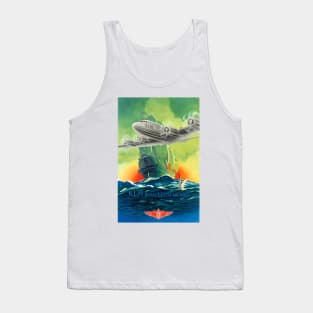 Vintage Travel Poster KLM Royal Dutch Air Lines Tank Top